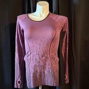 lululemon athletica Women's Mauve Long Sleeve Top